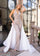 Jumpsuit Long Beaded Formal Jumpsuit Nude Silver