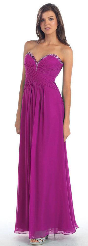Plus Size Formal Bridesmaid Dress Evening Gown - The Dress Outlet May Queen