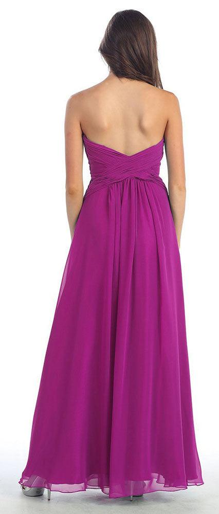 Plus Size Formal Bridesmaid Dress Evening Gown - The Dress Outlet May Queen