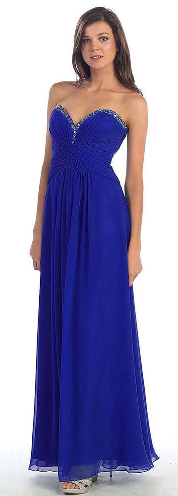 Plus Size Formal Bridesmaid Dress Evening Gown - The Dress Outlet May Queen