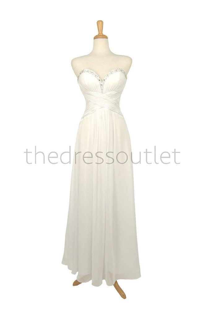 Plus Size Formal Bridesmaid Dress Evening Gown - The Dress Outlet May Queen