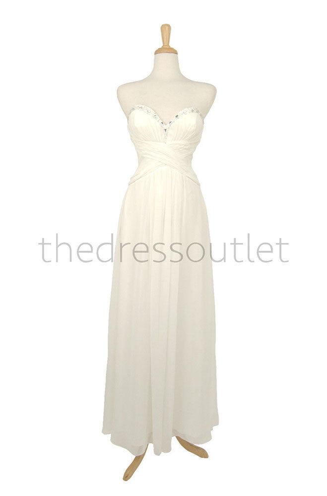 Plus Size Formal Bridesmaid Dress Evening Gown - The Dress Outlet May Queen