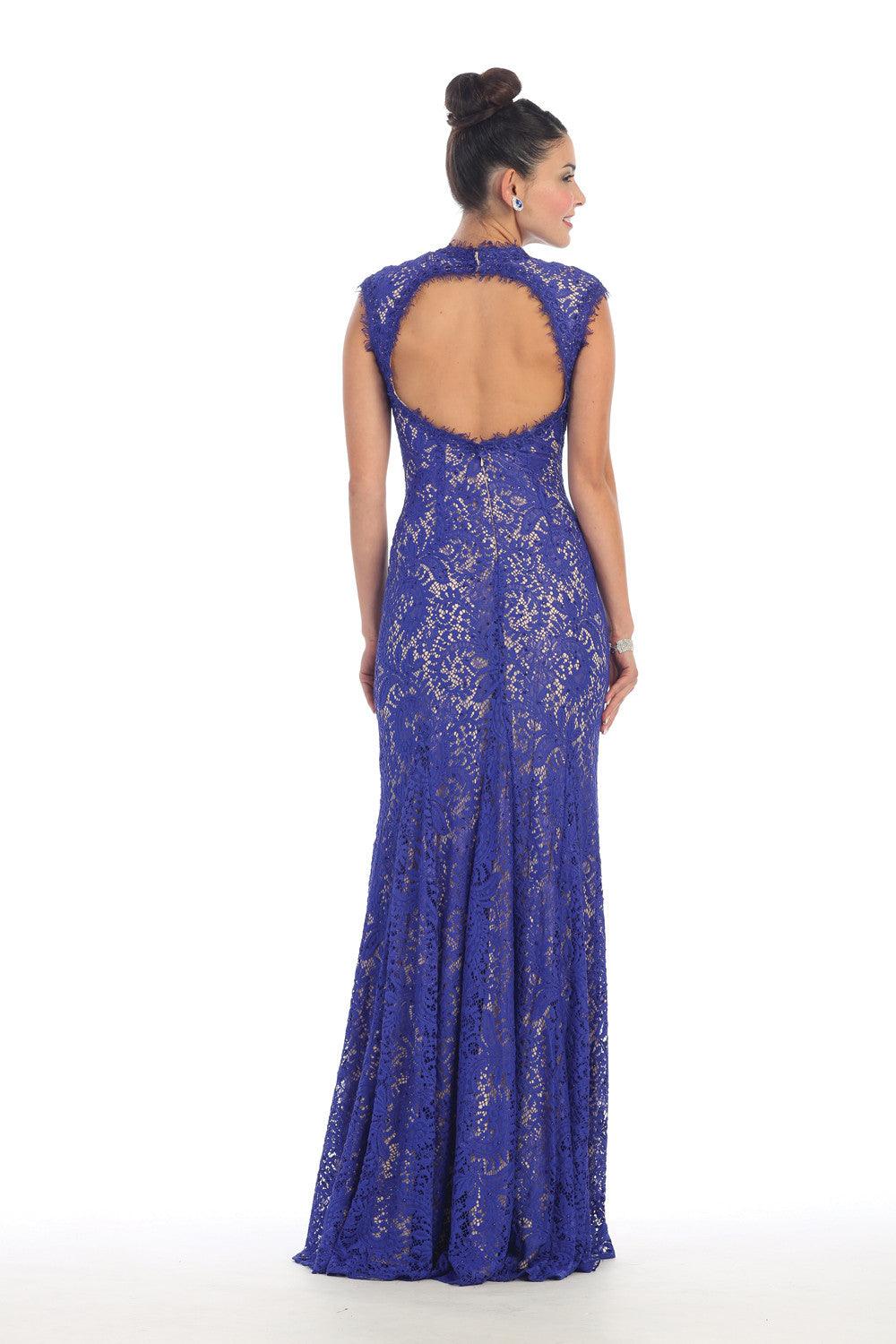 Plus Size Long Dress Formal Mother of the Bride Evening Gown Groom - The Dress Outlet May Queen