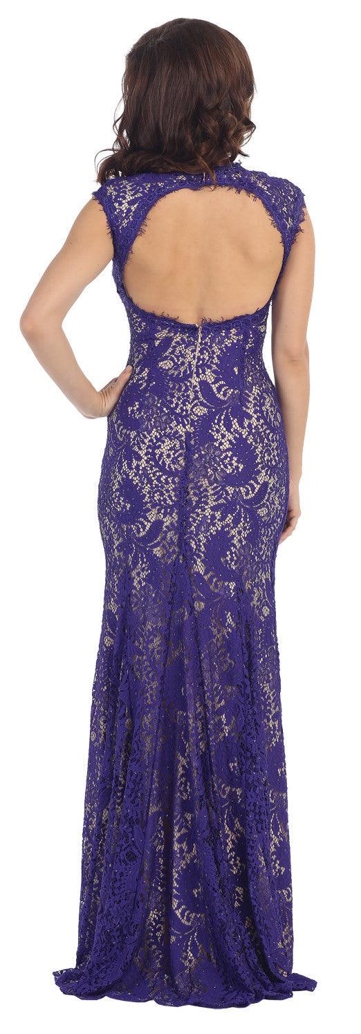 Plus Size Long Dress Formal Mother of the Bride Evening Gown Groom - The Dress Outlet May Queen