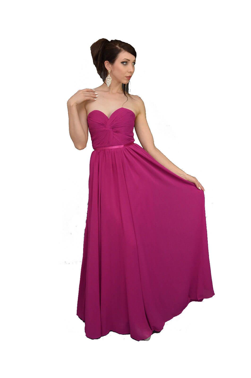 Plus Size Long Formal Bridesmaids Prom Dress - The Dress Outlet May Queen