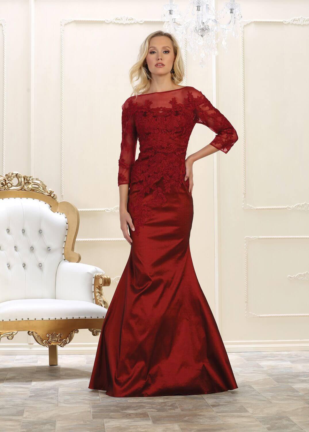Plus Size Long Formal Evening Prom Dress - The Dress Outlet May Queen