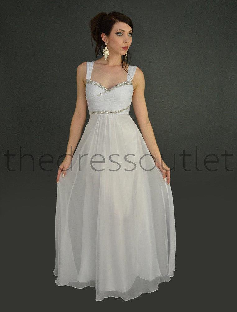 Plus Size Long Wedding Gown - The Dress Outlet May Queen