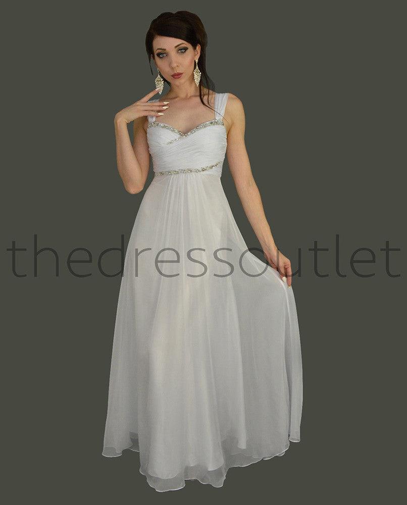 Plus Size Long Wedding Gown - The Dress Outlet May Queen