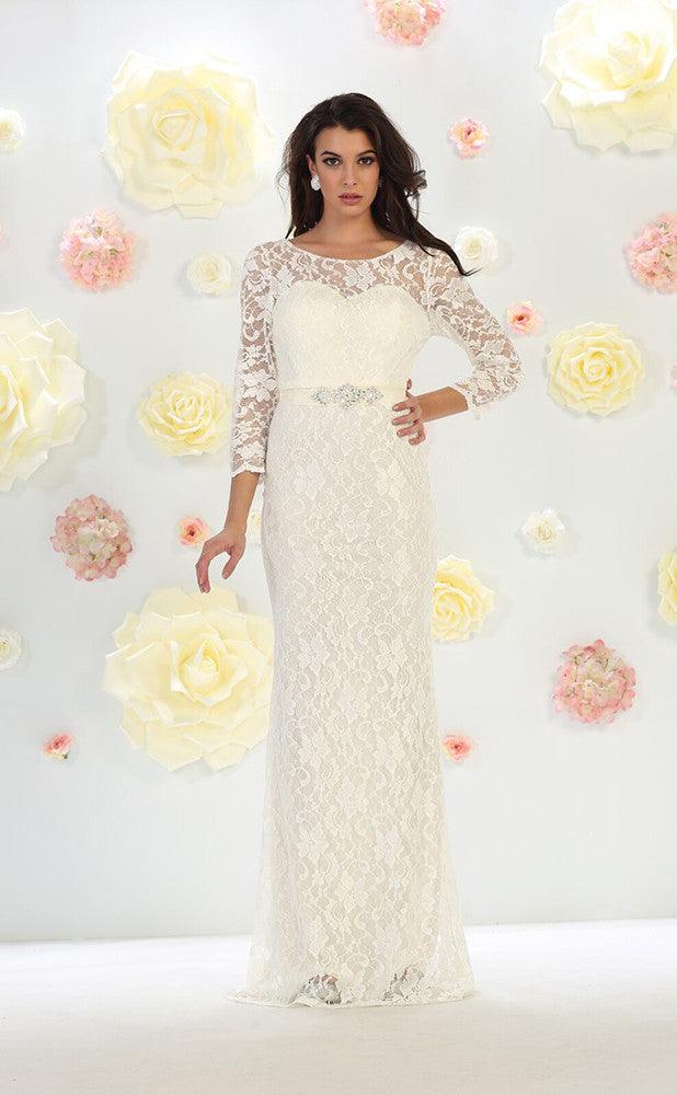 Plus Size Wedding Gown - The Dress Outlet May Queen