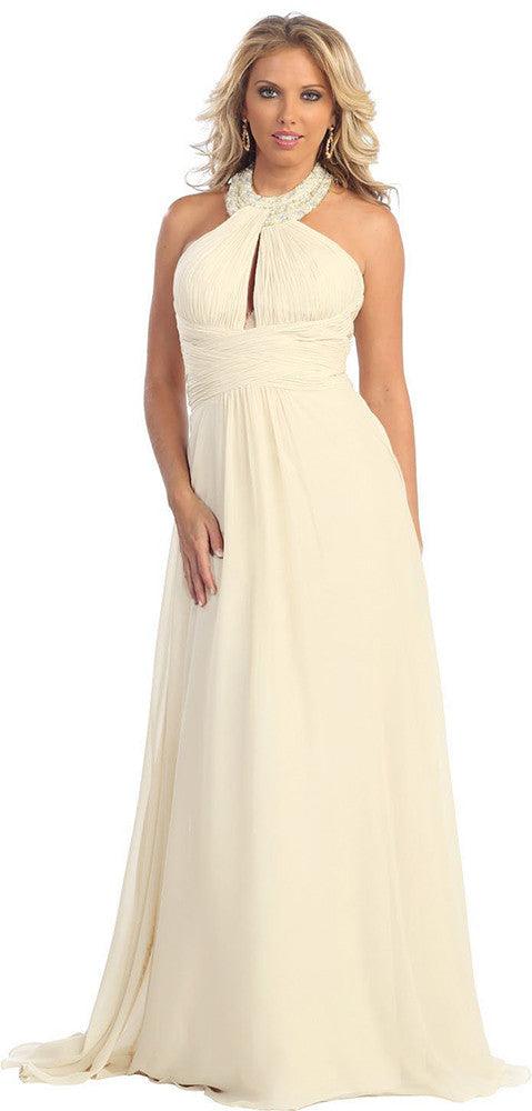 Plus Size Wedding Long Dress - The Dress Outlet May Queen