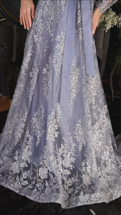 Cinderella Divine CD233 Long Sleeve Formal Dress Evening Gown