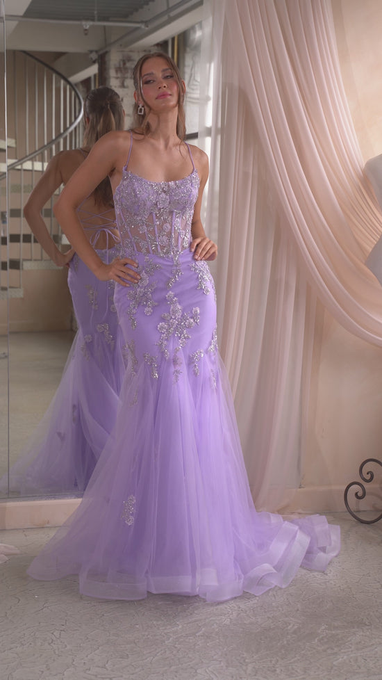 Cinderella Divine SE016 Fitted Neon Mermaid Dress - Prom 2024