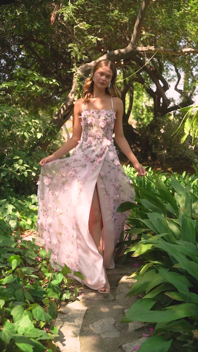 Andrea & Leo A1138 Spaghetti Strap Prom Gown