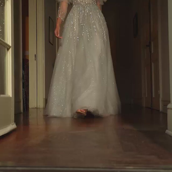 Silver Cinderella Divine B707 Long A Line Formal Dress for $770.0 – The ...
