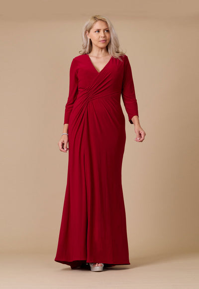 Long Formal Stretch Jersey Evening Dress - Mother of the Bride Dress Long Formal Stretch Jersey Evening Dress - Mother of the Bride Dress