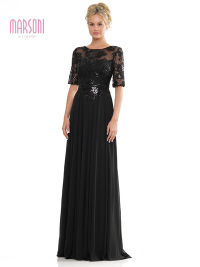 Marsoni 286 Long Mother of the Bride A Line Formal Dress