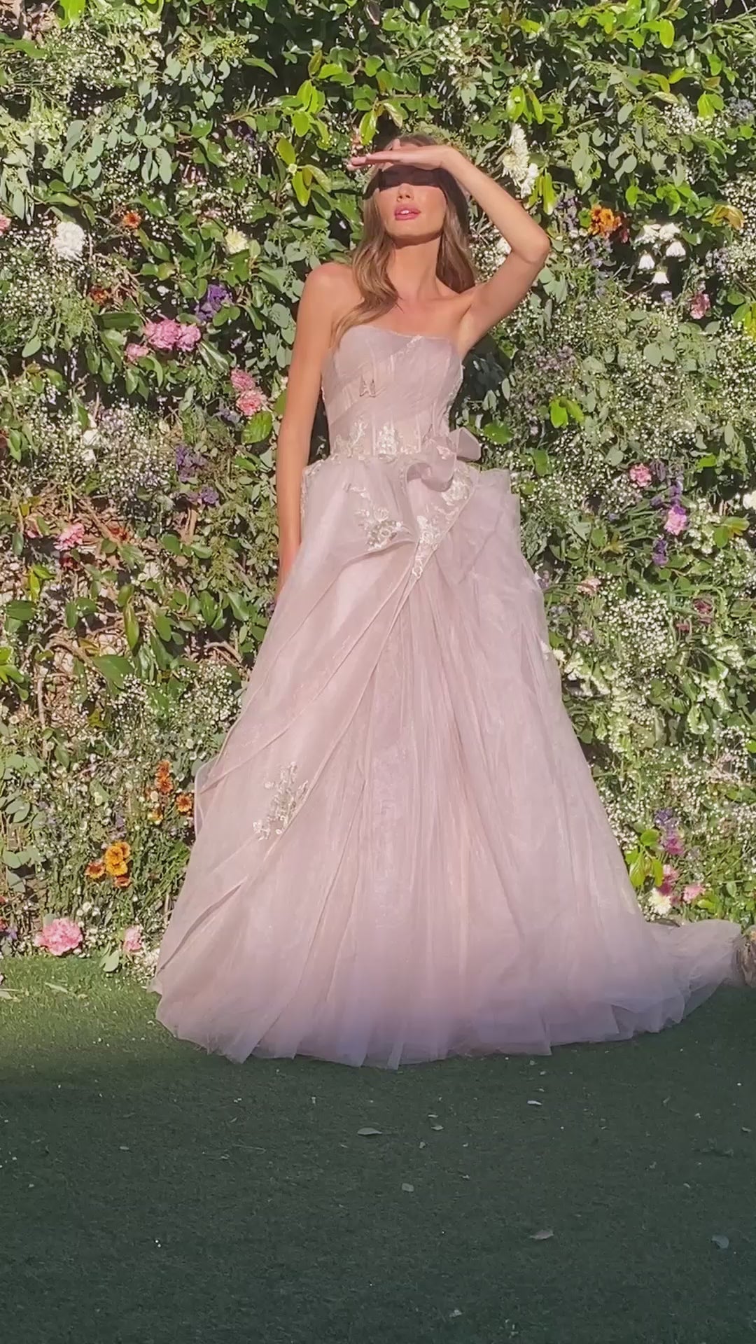 Andrea & Leo A1021 Strapless Tulle Ball Gown
