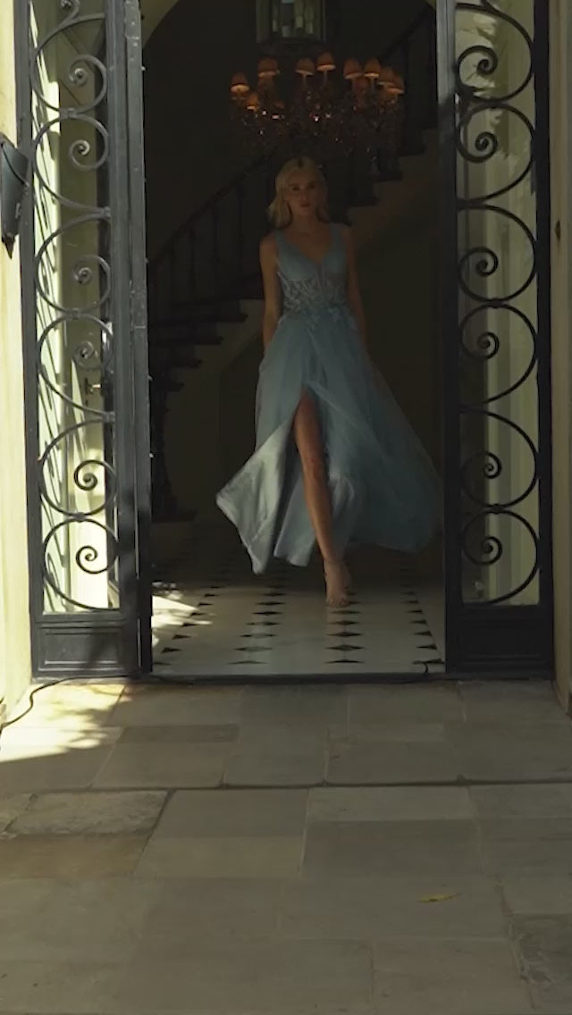 Andrea & Leo A1057 Sleeveless Long Prom Gown