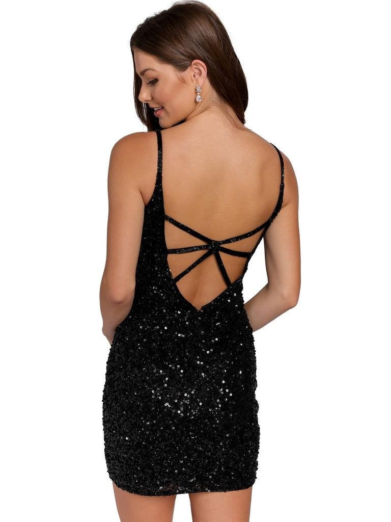 Primavera Couture Homecoming Short Beaded Dress 3572 - The Dress Outlet