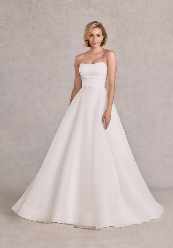 MGNY Madeline Gardner New York 15109 Long Ball Gown Simple Wedding Dress