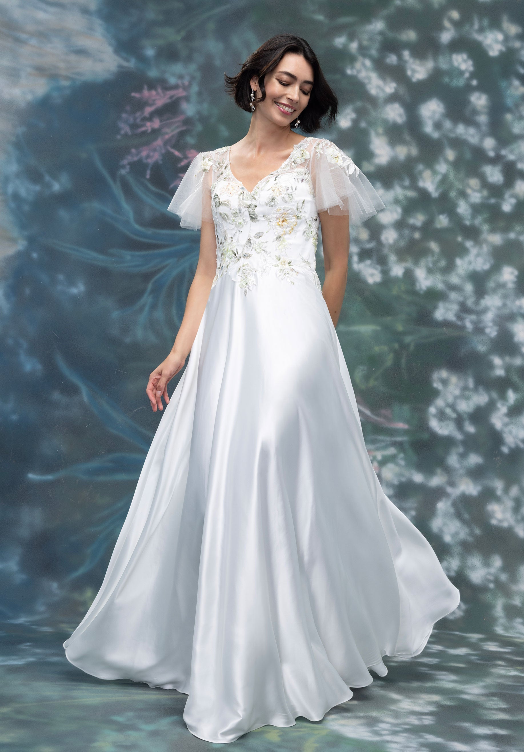 Wedding Dresses Long Bridal A Line Wedding Dress Ivory