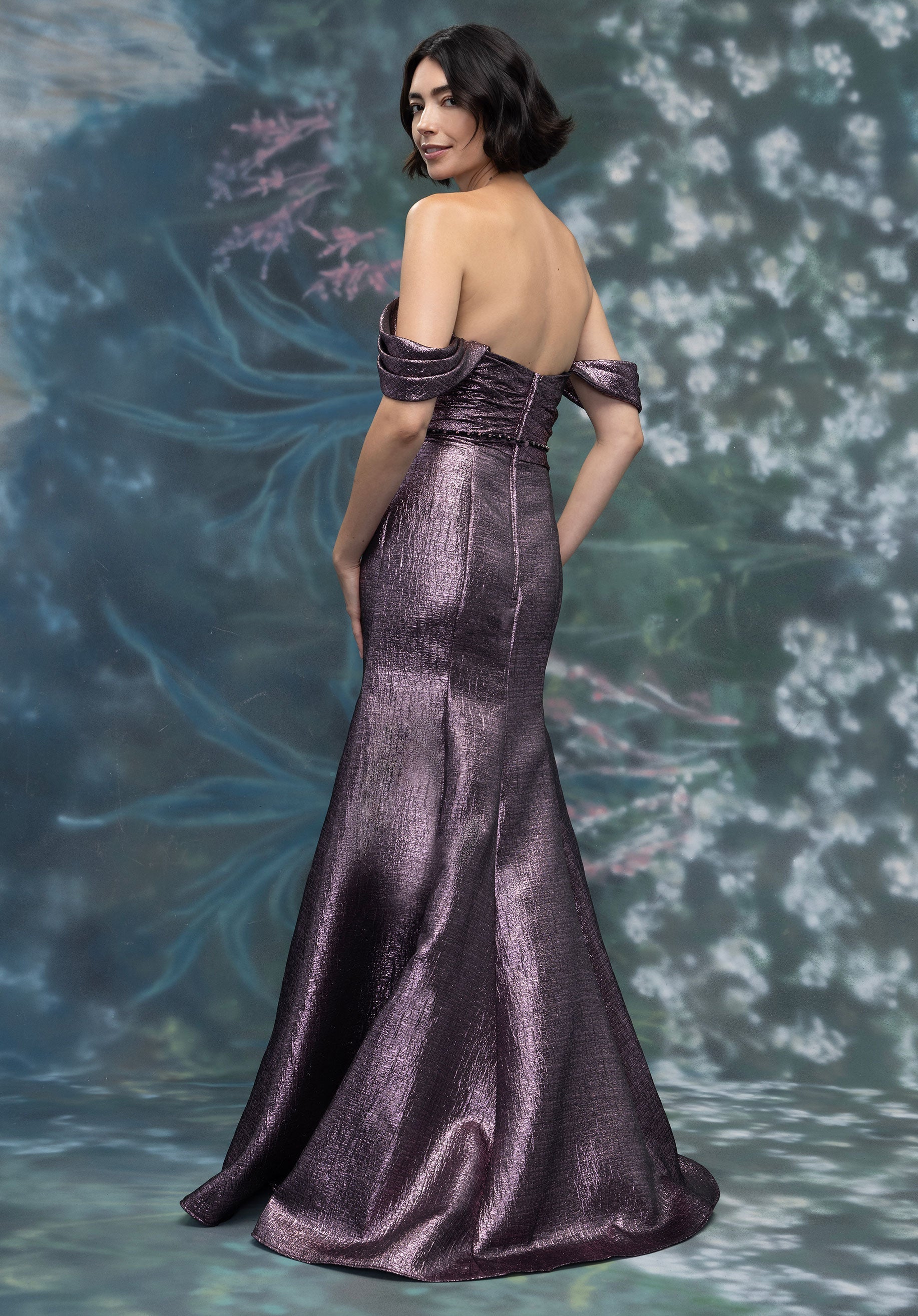 Prom Dresses Long Pleated Formal Prom Dress Rose