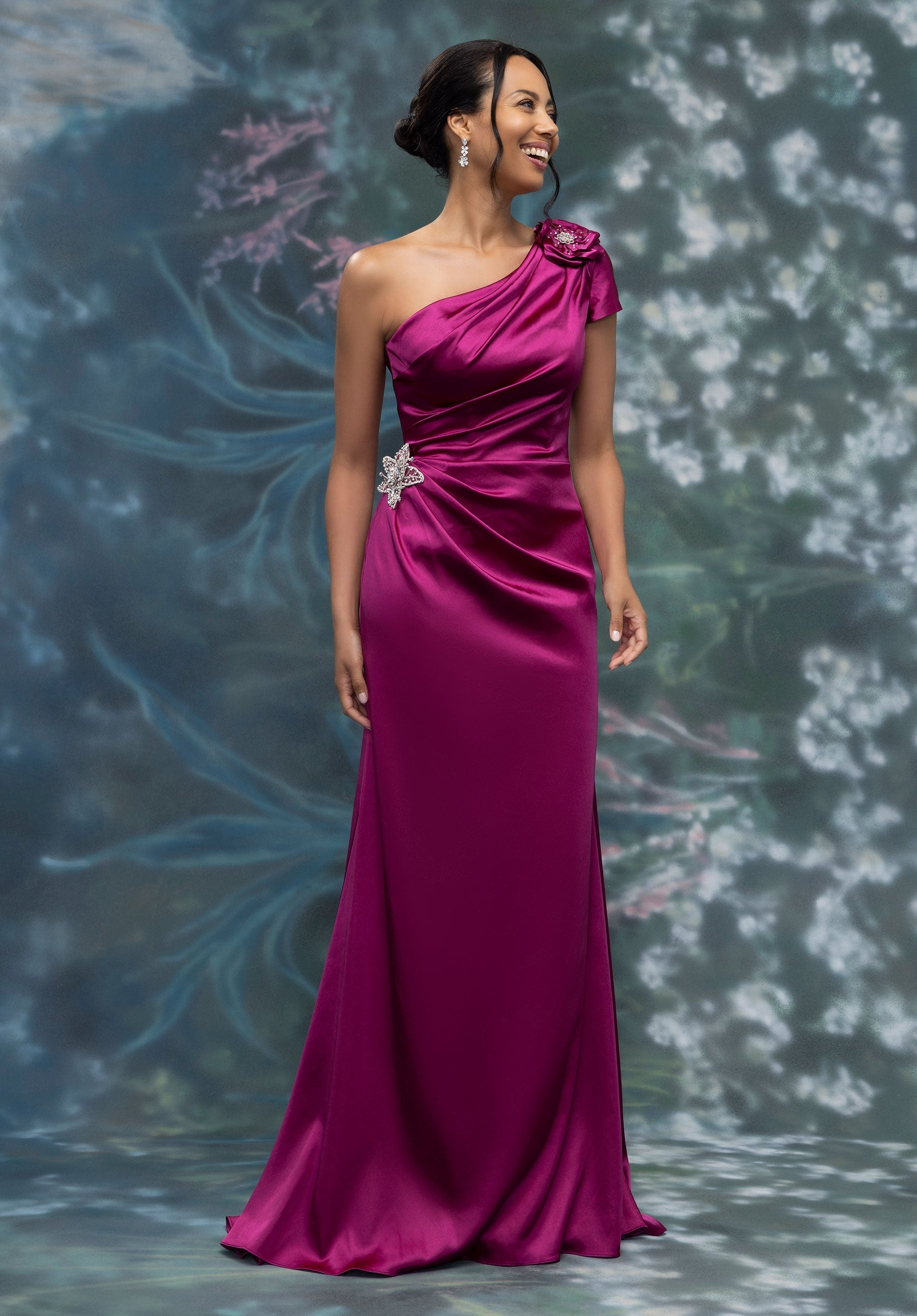 MGNY Madeline Gardner New York 2070014 A Line Long Formal Dress - Magenta / 20 MGNY Madeline Gardner New York 2070014 A Line Long Formal Dress - Magenta / 20