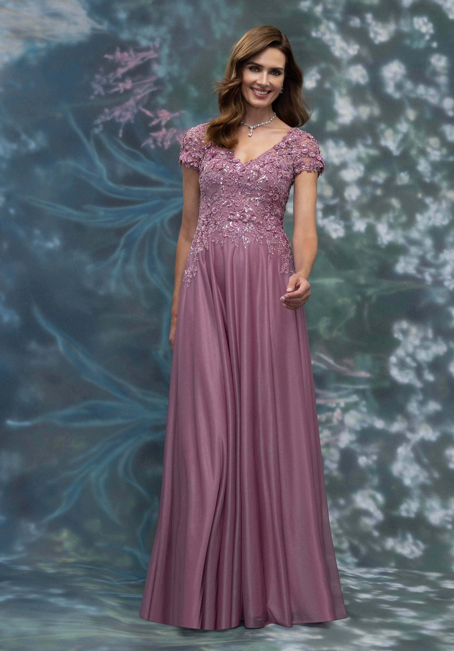 Mother of the Bride Dresses Long Formal A Line Mother of the Bride Dress Dusty Rose