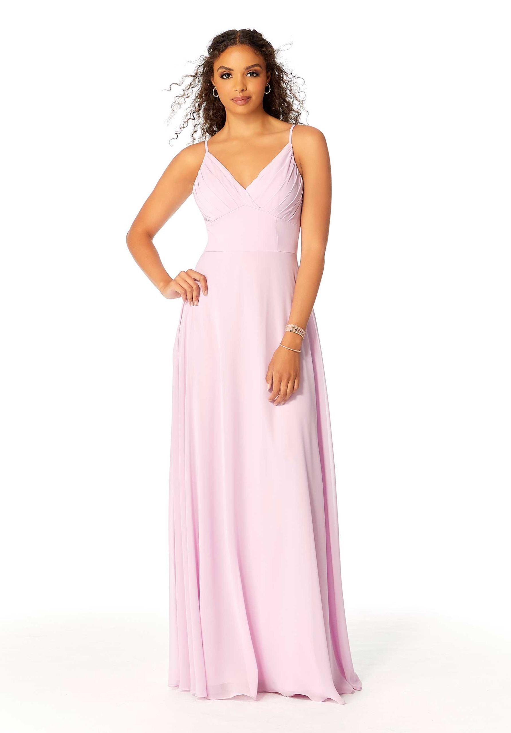 Formal Dresses Long Pleated A Line Formal Evening Dress MGNY Madeline Gardner New York 21807 Blossom