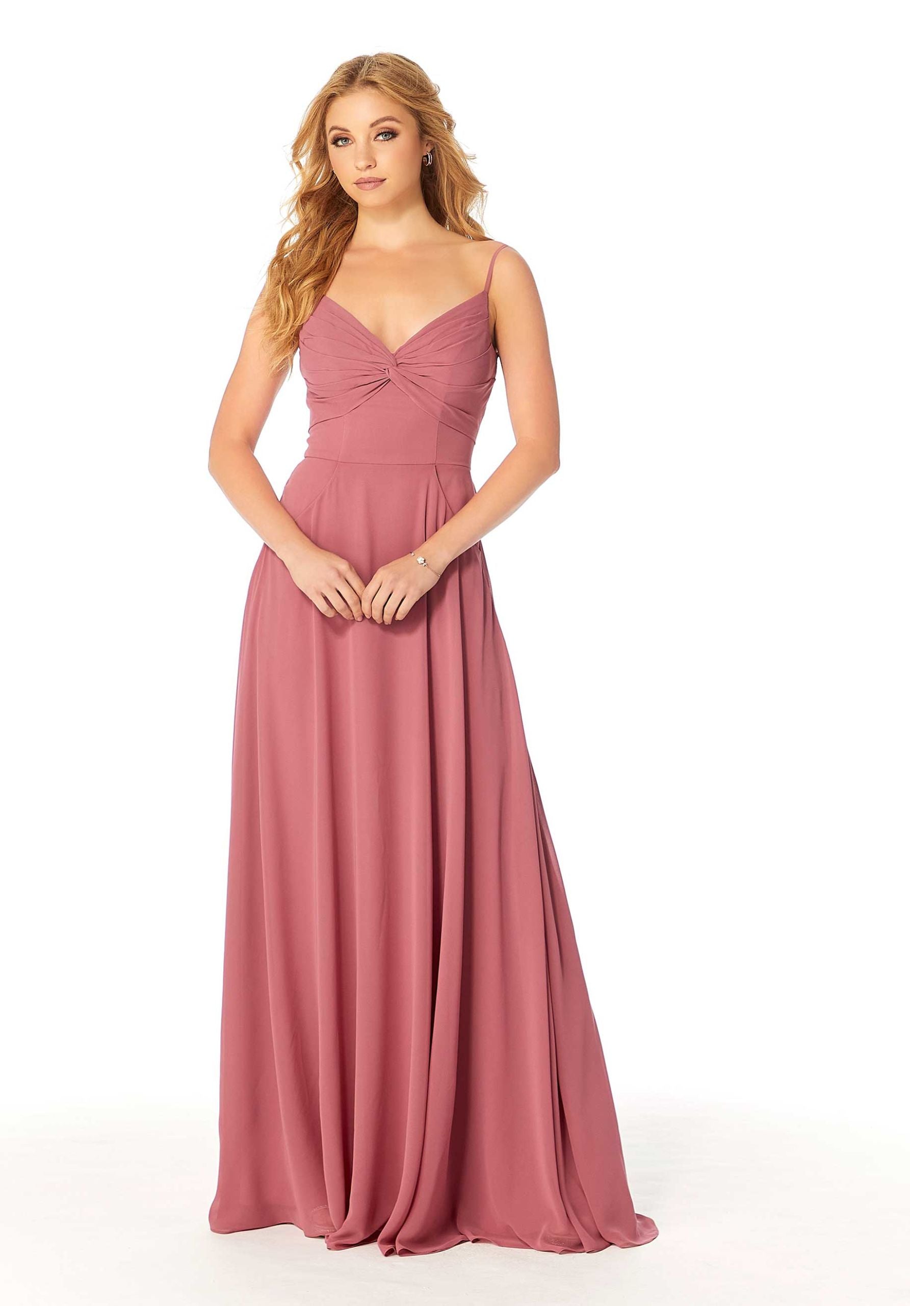 Formal Dresses Long A Line Formal Pleated Dress MGNY Madeline Gardner New York 21814 Thyme