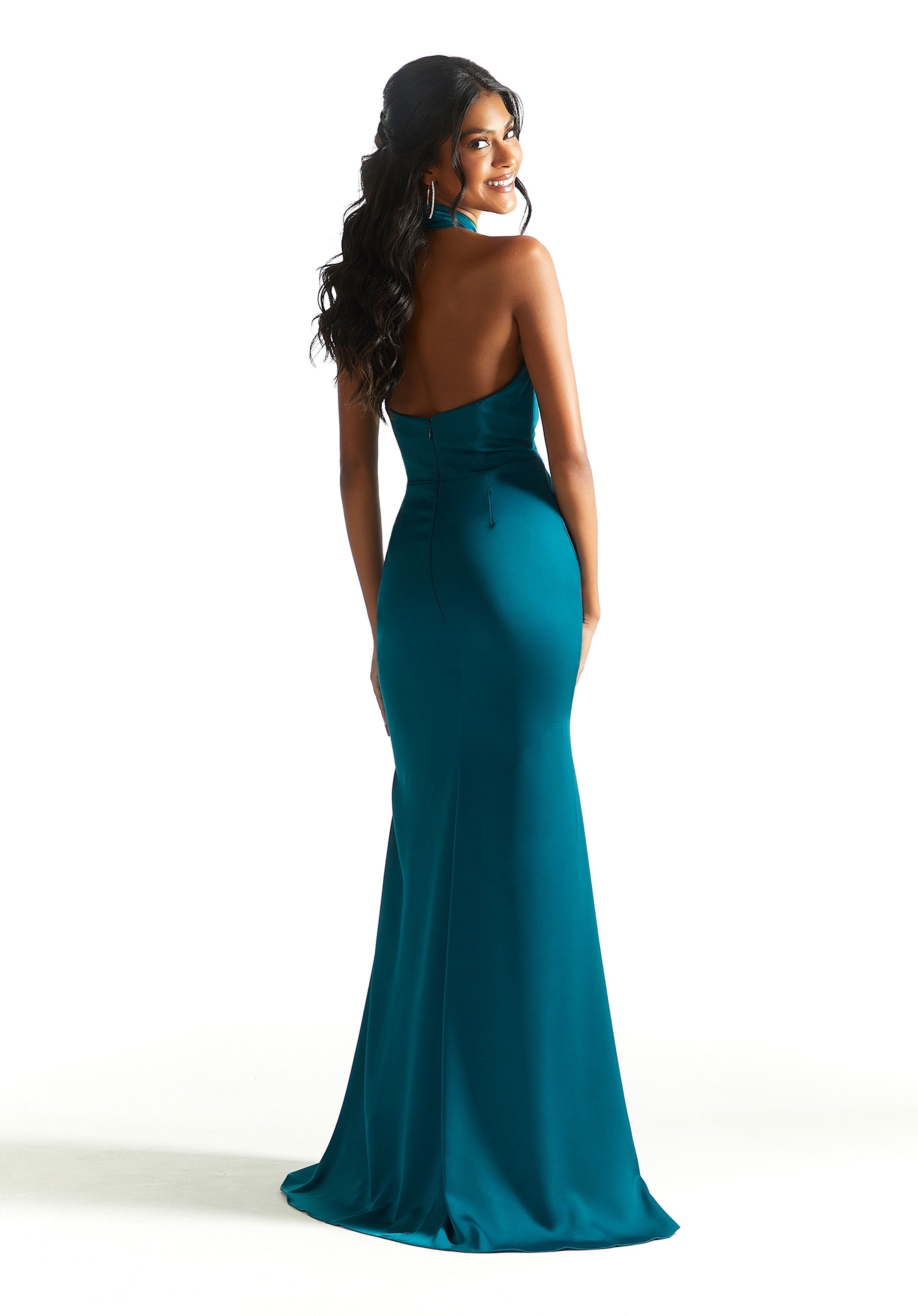 Formal Dresses Formal Slit Evening Long Dress MGNY Madeline Gardner New York 21842 Teal