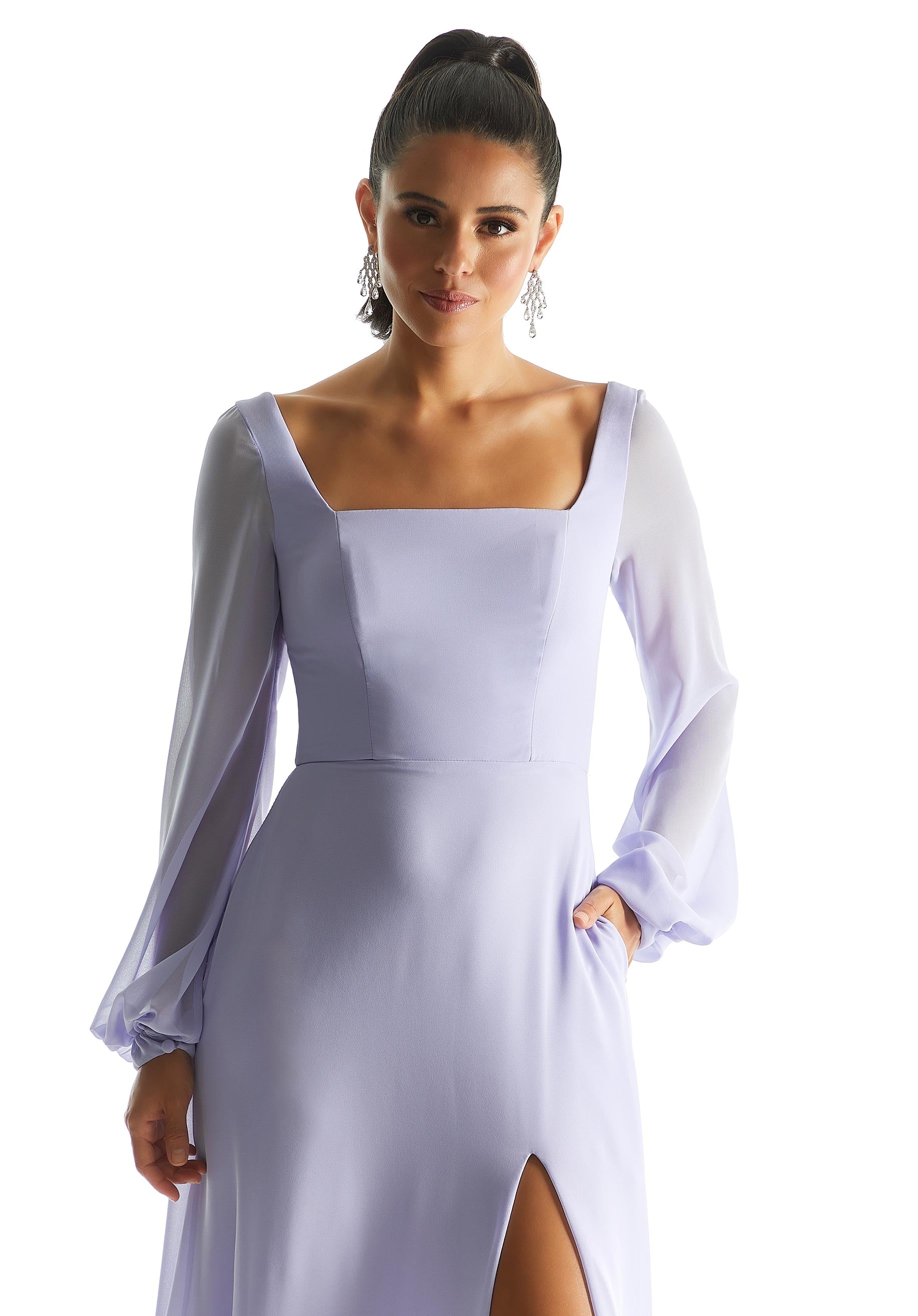 Formal Dresses A Line Evening Long Formal Dress MGNY Madeline Gardner New York 21845 Wisteria
