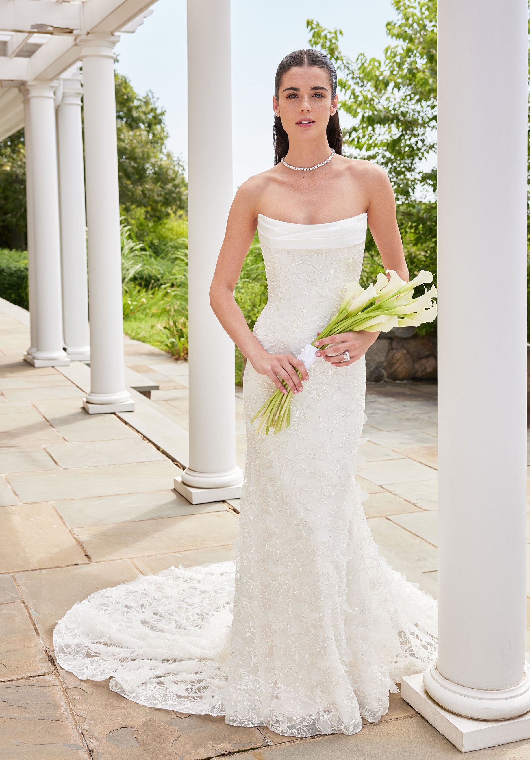 Wedding Dresses Long Fitted Wedding Dress Ivory/Sand