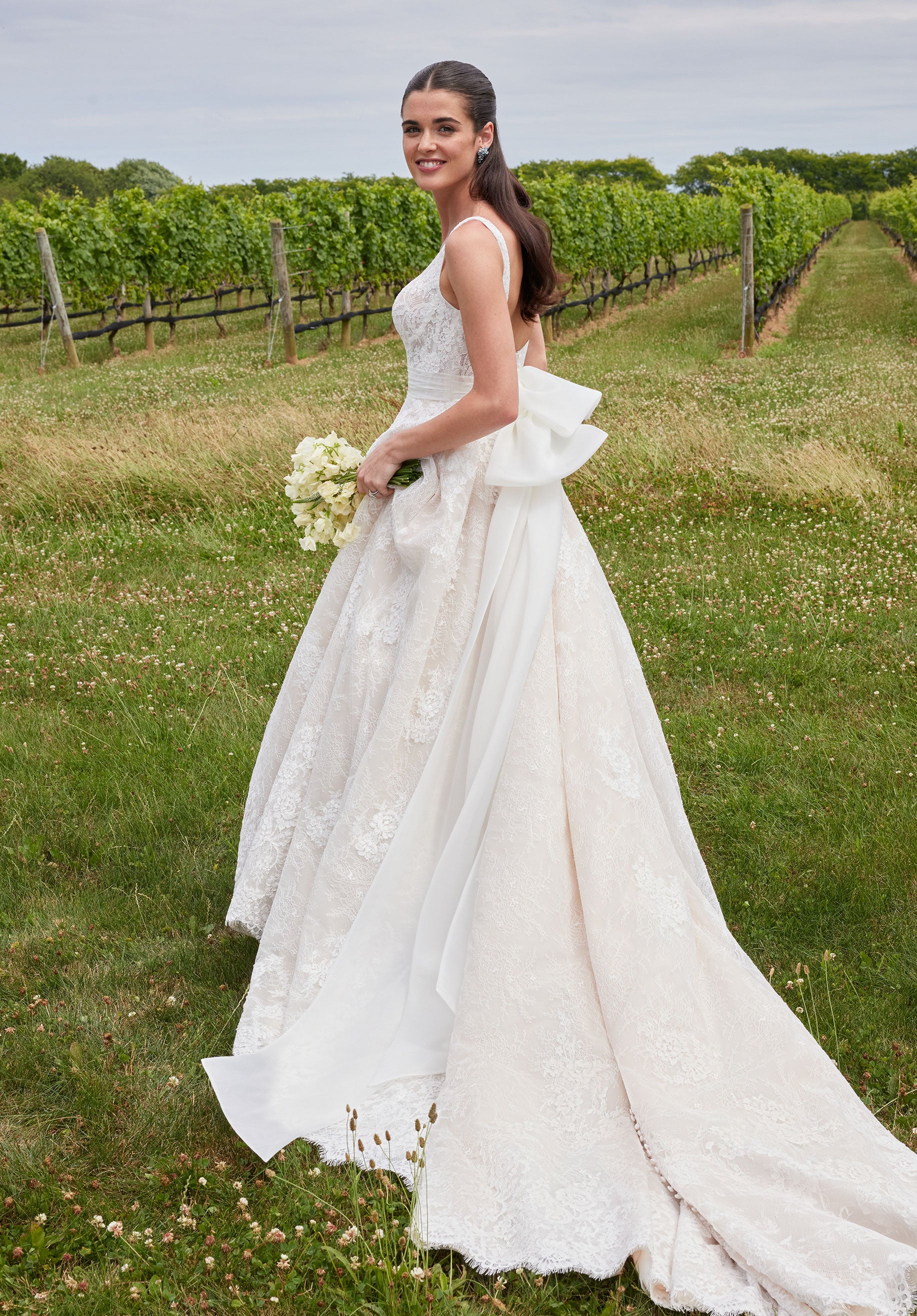 Ivory/Champagne MGNY Madeline Gardner New York 2710 Long Ball Gown