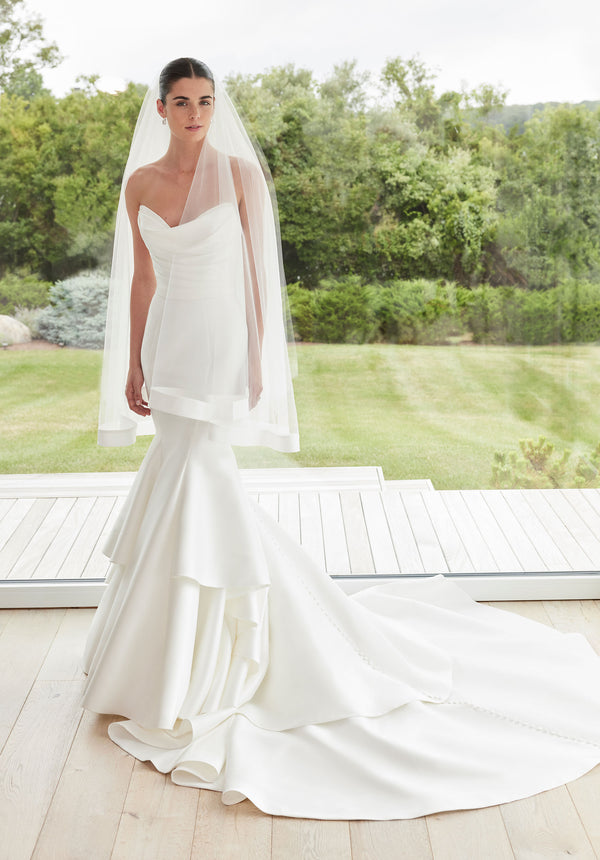 MGNY Madeline Gardner New York 2712 Long Mermaid Tired Wedding Dress