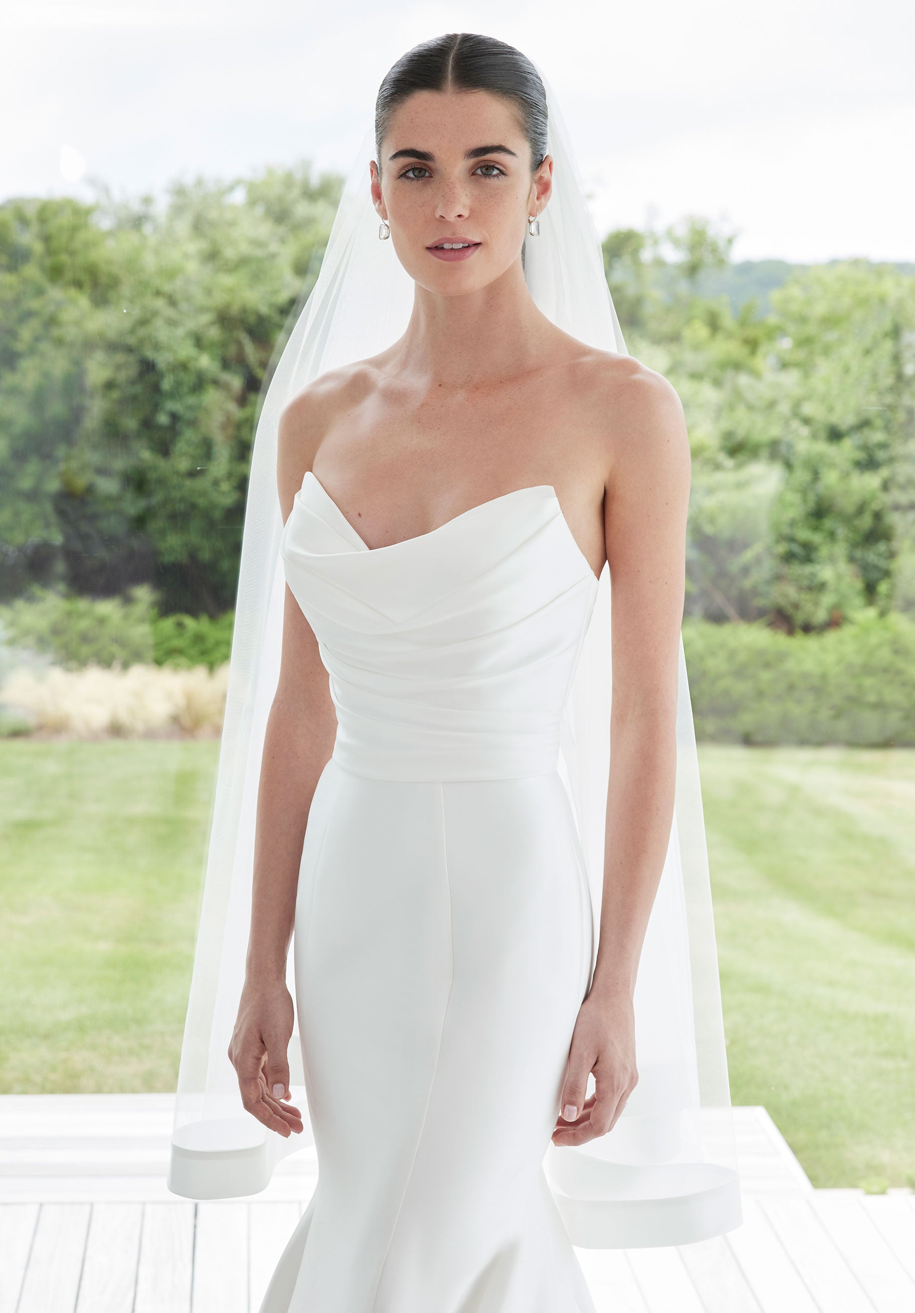 Wedding Dresses Long Mermaid Tired Wedding Dress Ivory