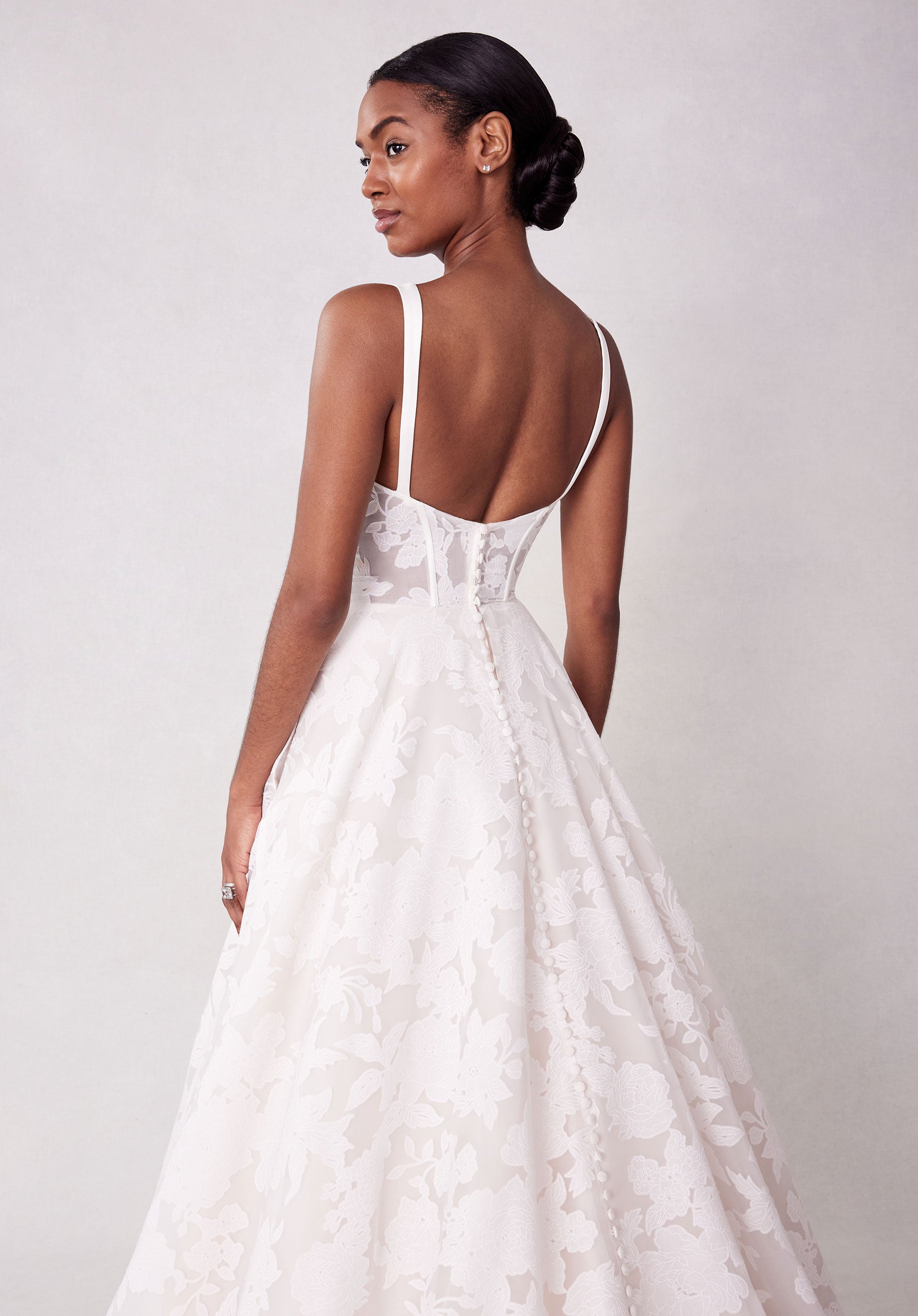Wedding Dresses Corset Long Ball Gown Wedding Dress Ivory/Moscato