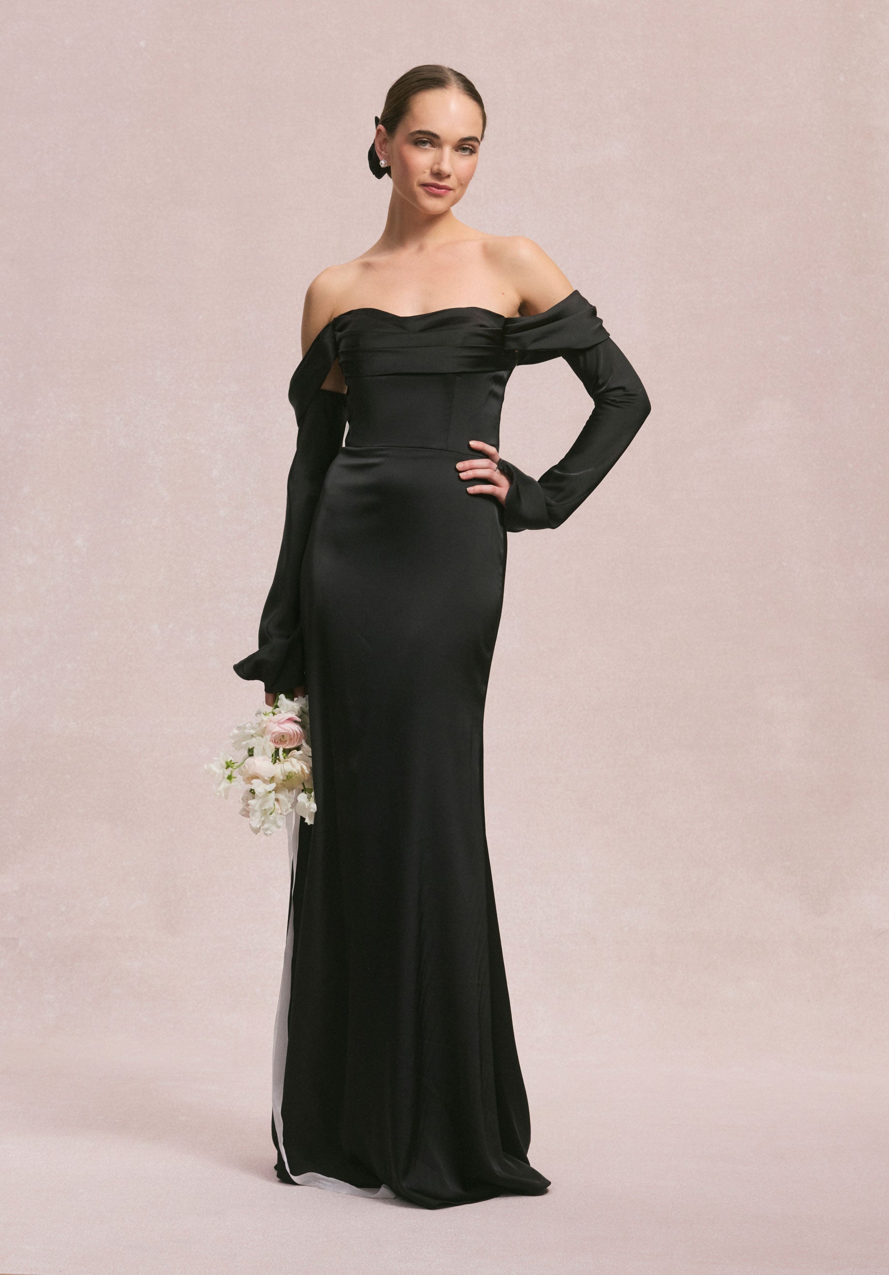 Formal Dresses Long Formal Evening Dress MGNY Madeline Gardner New York 31247 Black