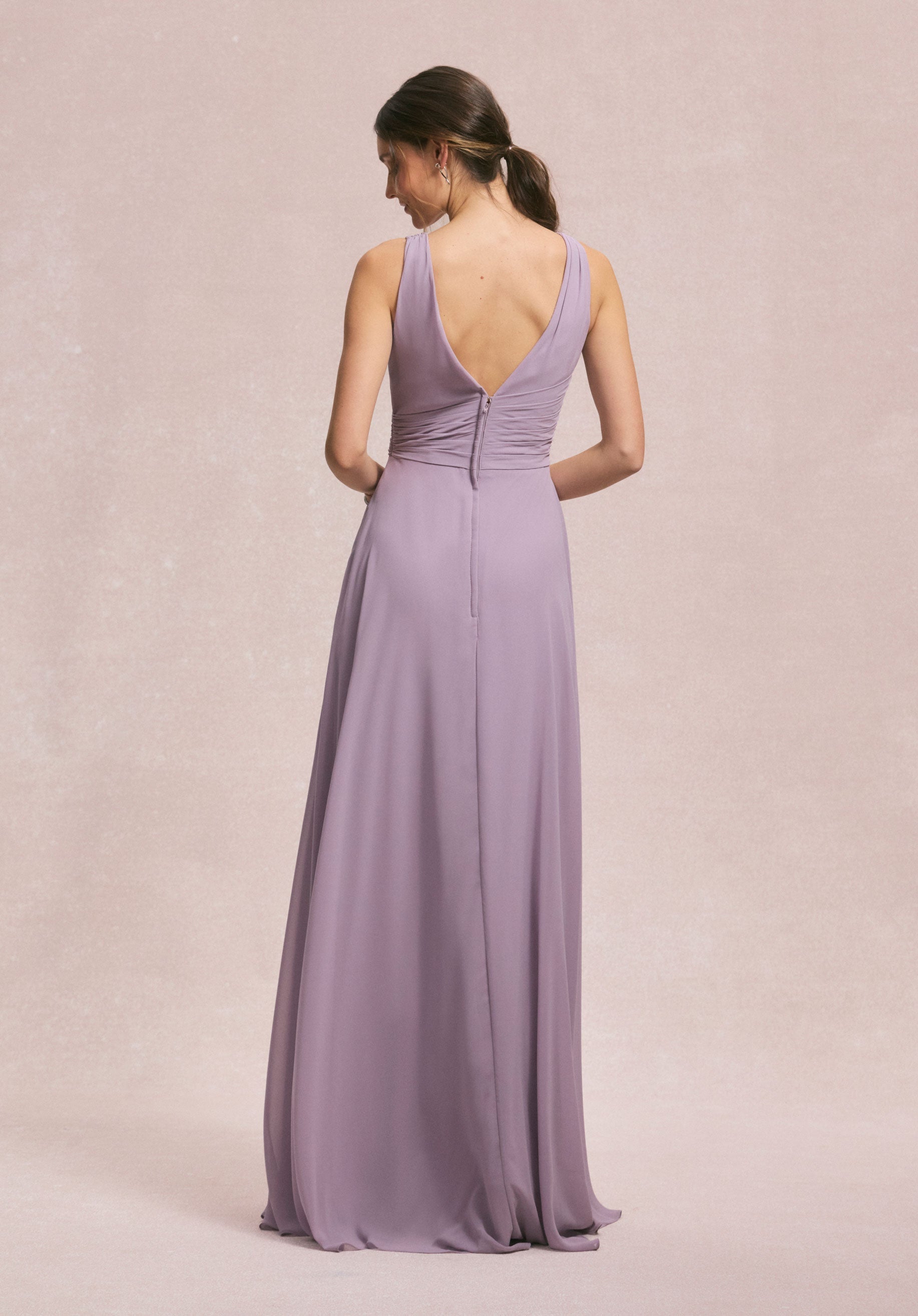 Formal Dresses Formal Long Ruffle Dress MGNY Madeline Gardner New York 31249 French Lilac