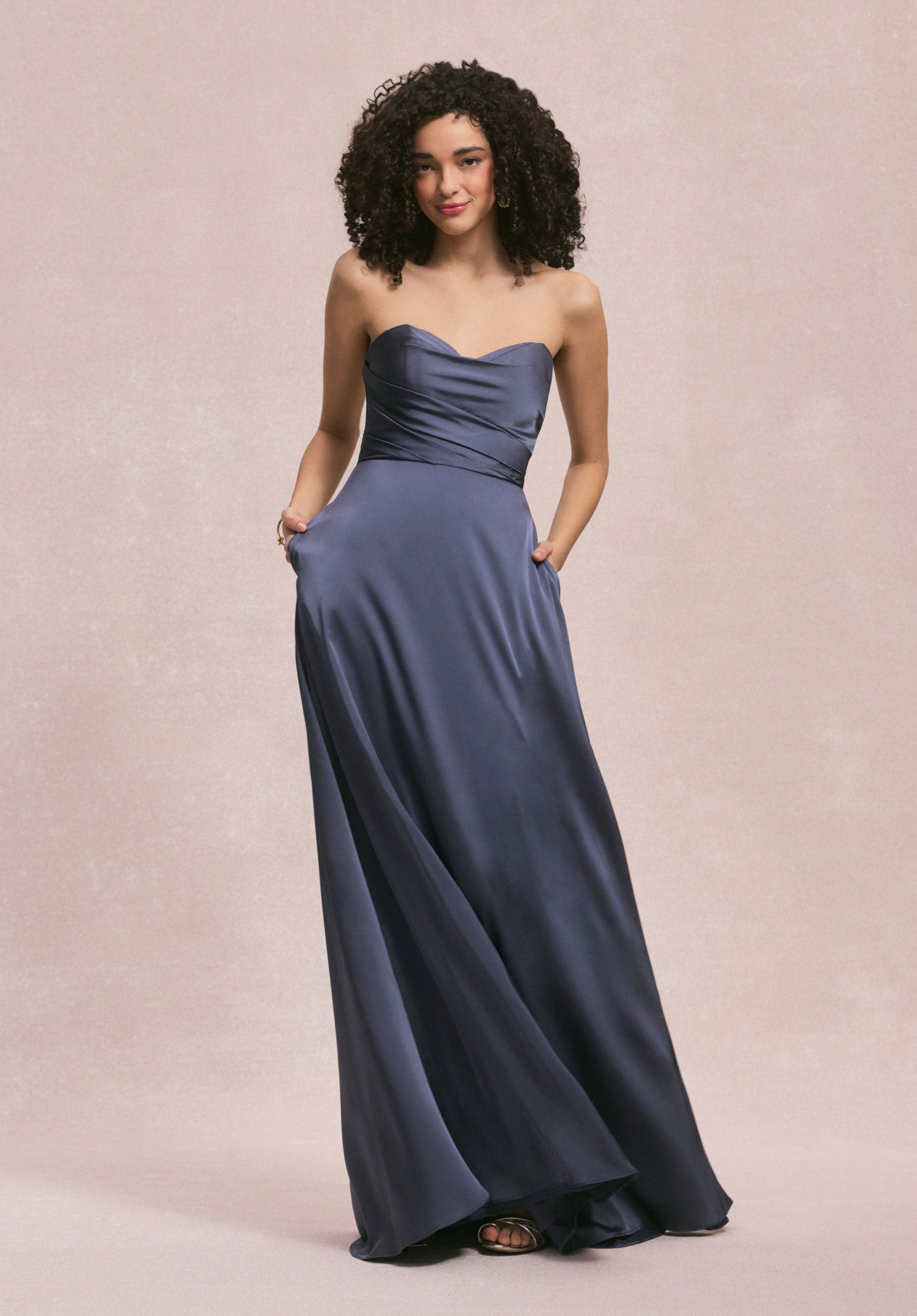 Formal Dresses Long Formal A Line Dress MGNY Madeline Gardner New York 31251 Dusk