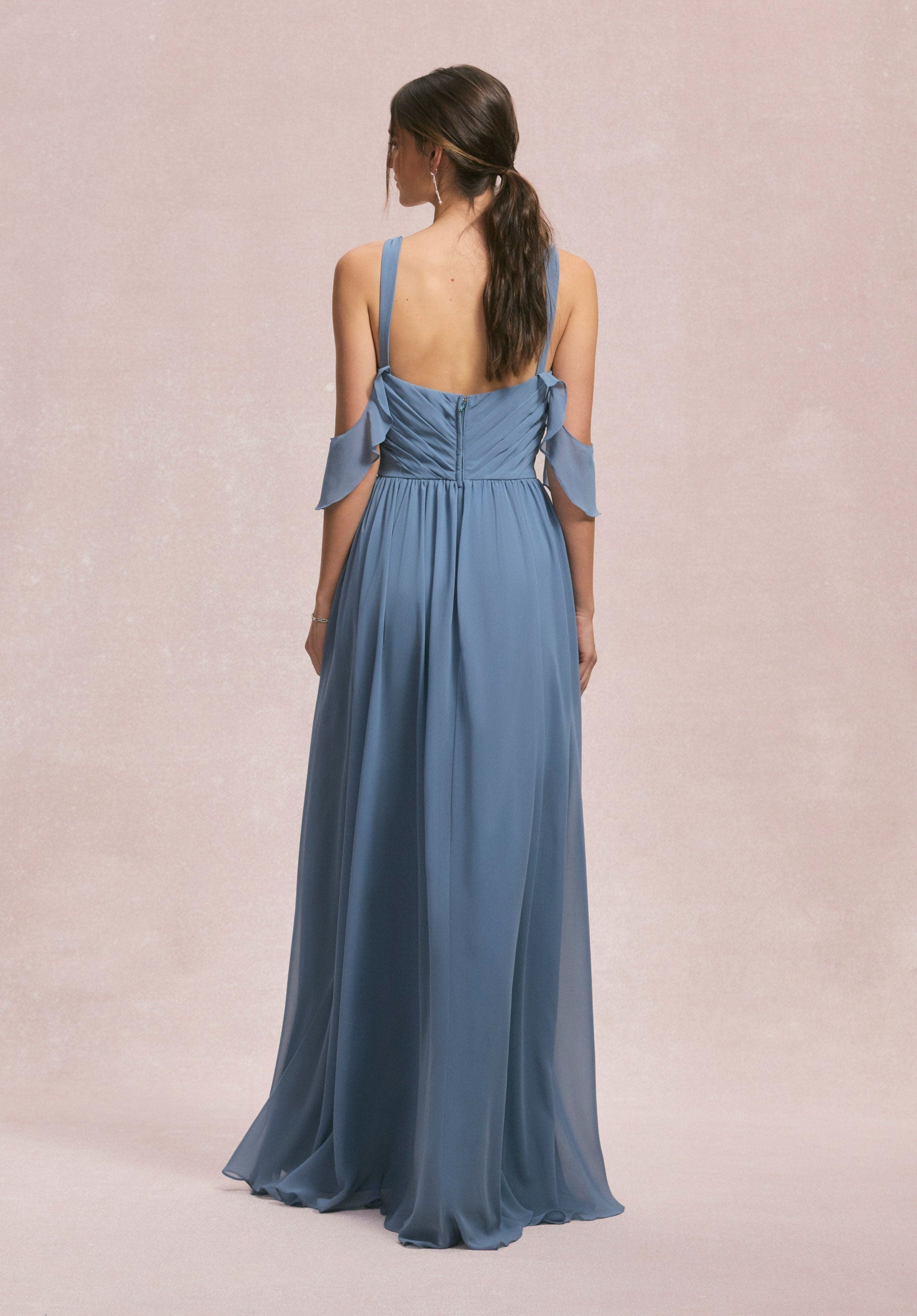 Prom Dresses Formal Long A Line Evening Prom Dress Slate