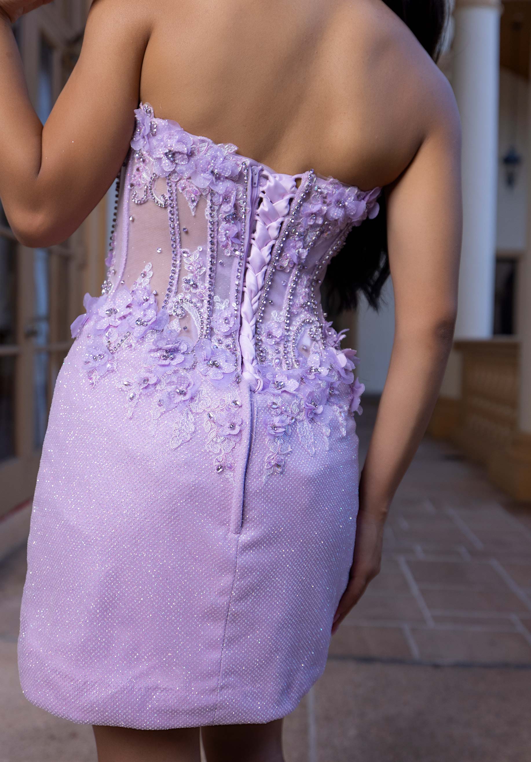 Off-the-Shoulder Floor-Length Tulle Quinceañera Ball Gown MGNY Madeline Gardner New York 4080024