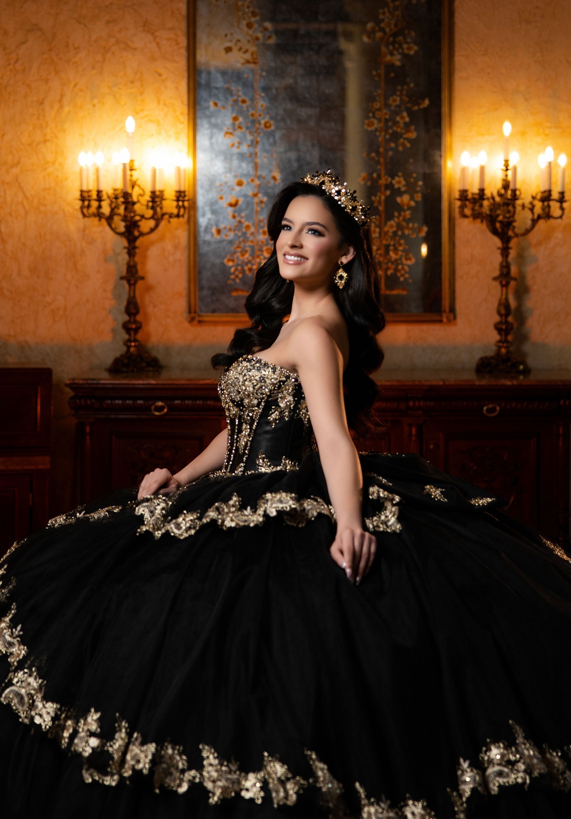 Sweetheart Floor-Length Tulle Quinceanera Ball Gown MGNY 4080040