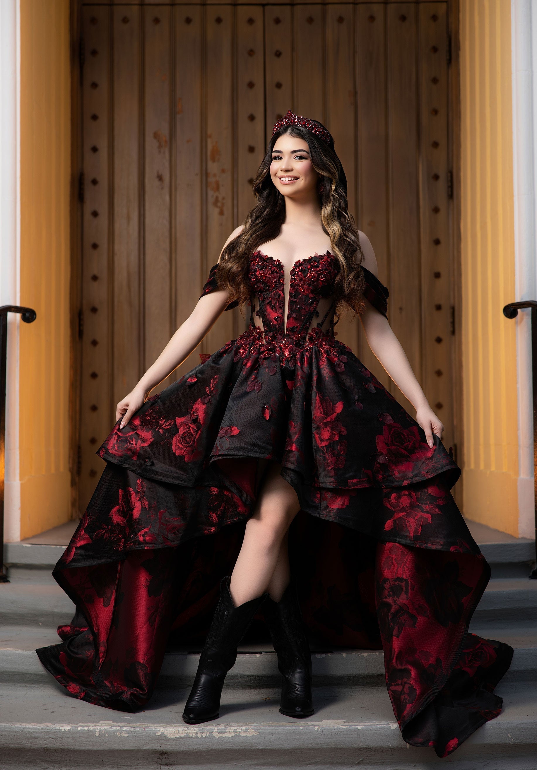 Sweetheart Floor-Length Satin Quinceanera Ball Gown MGNY 4080047