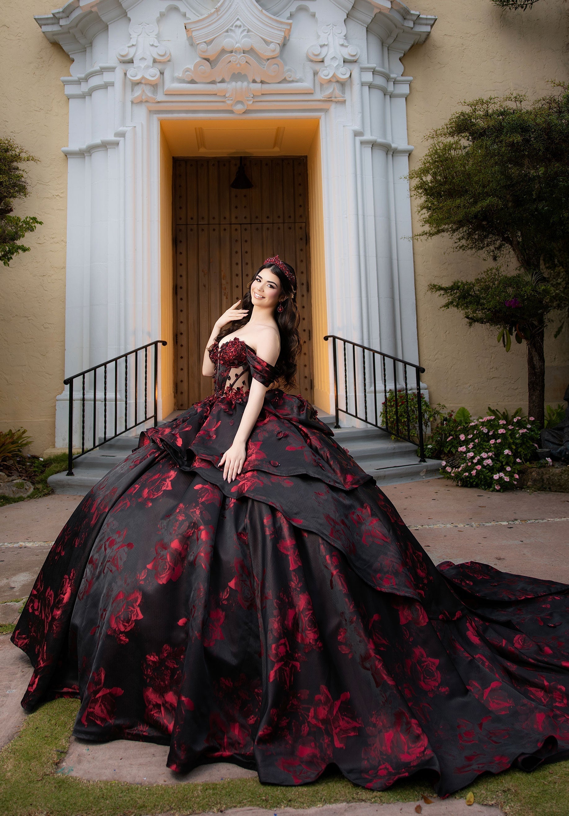 Sweetheart Floor-Length Satin Quinceanera Ball Gown MGNY 4080047