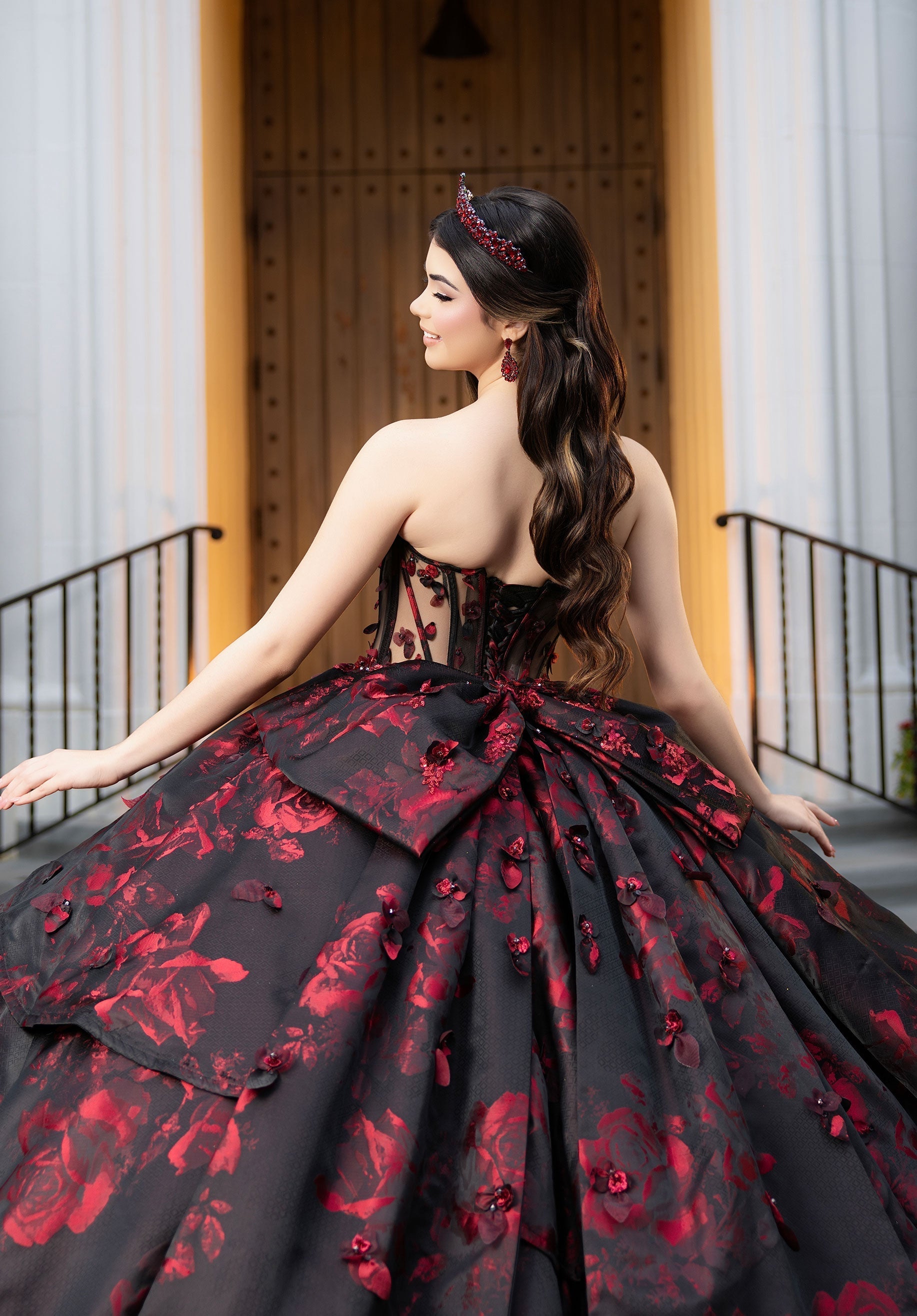 Sweetheart Floor-Length Satin Quinceanera Ball Gown MGNY 4080047