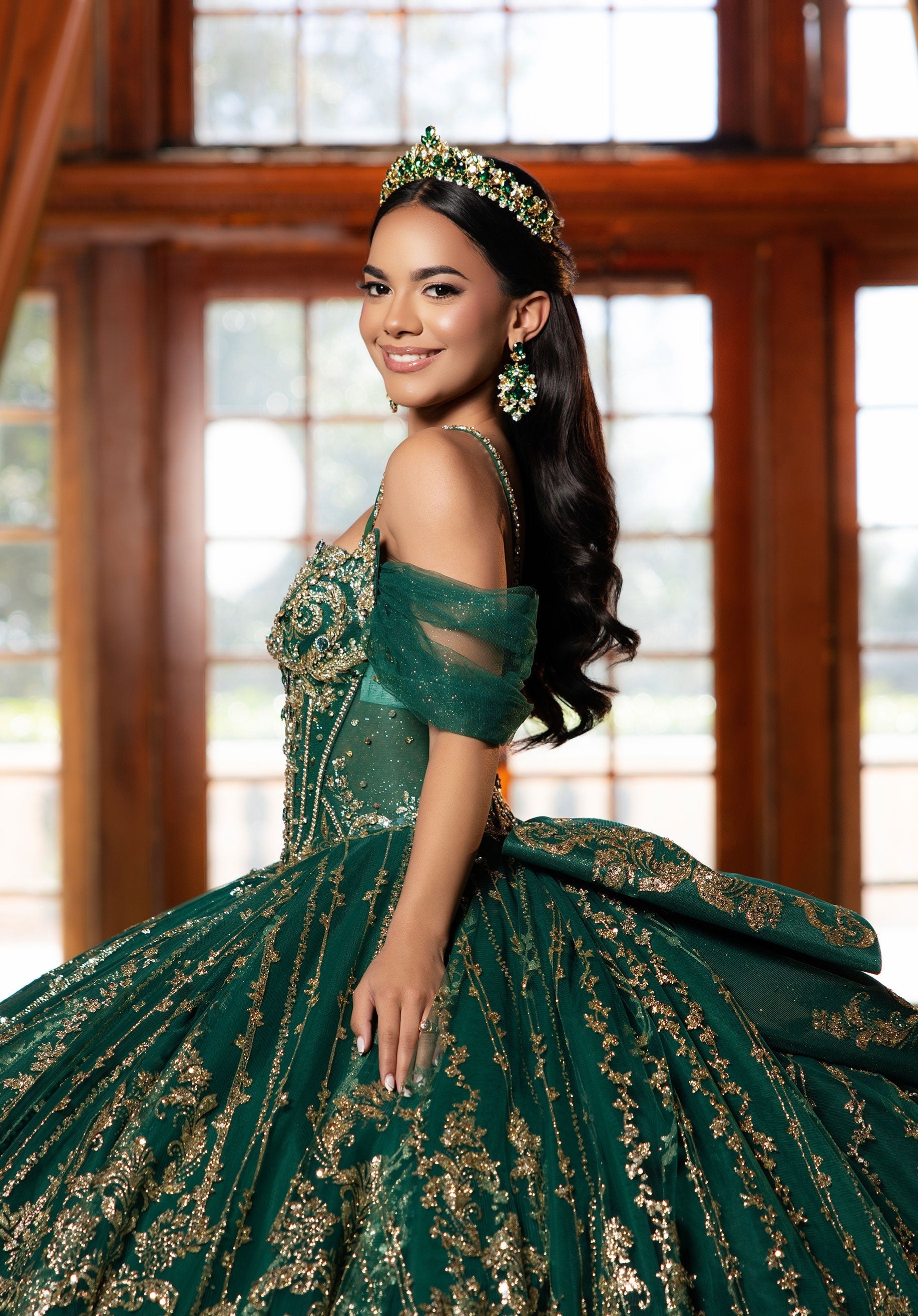 Sweetheart Floor-Length Satin Quinceanera Ball Gown MGNY 4080053