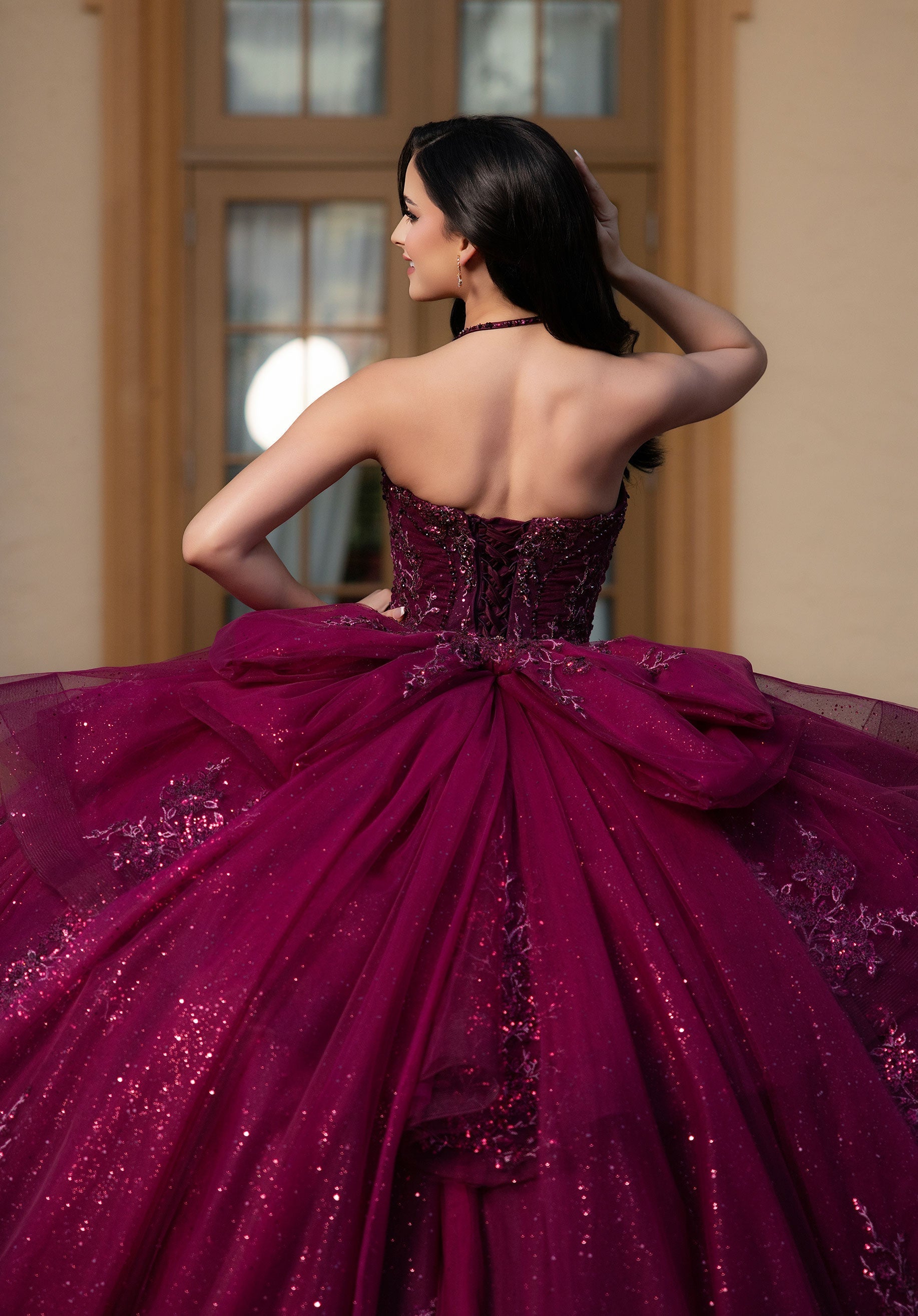 Sweetheart Floor-Length Tulle Quinceanera Ball Gown MGNY 4080056