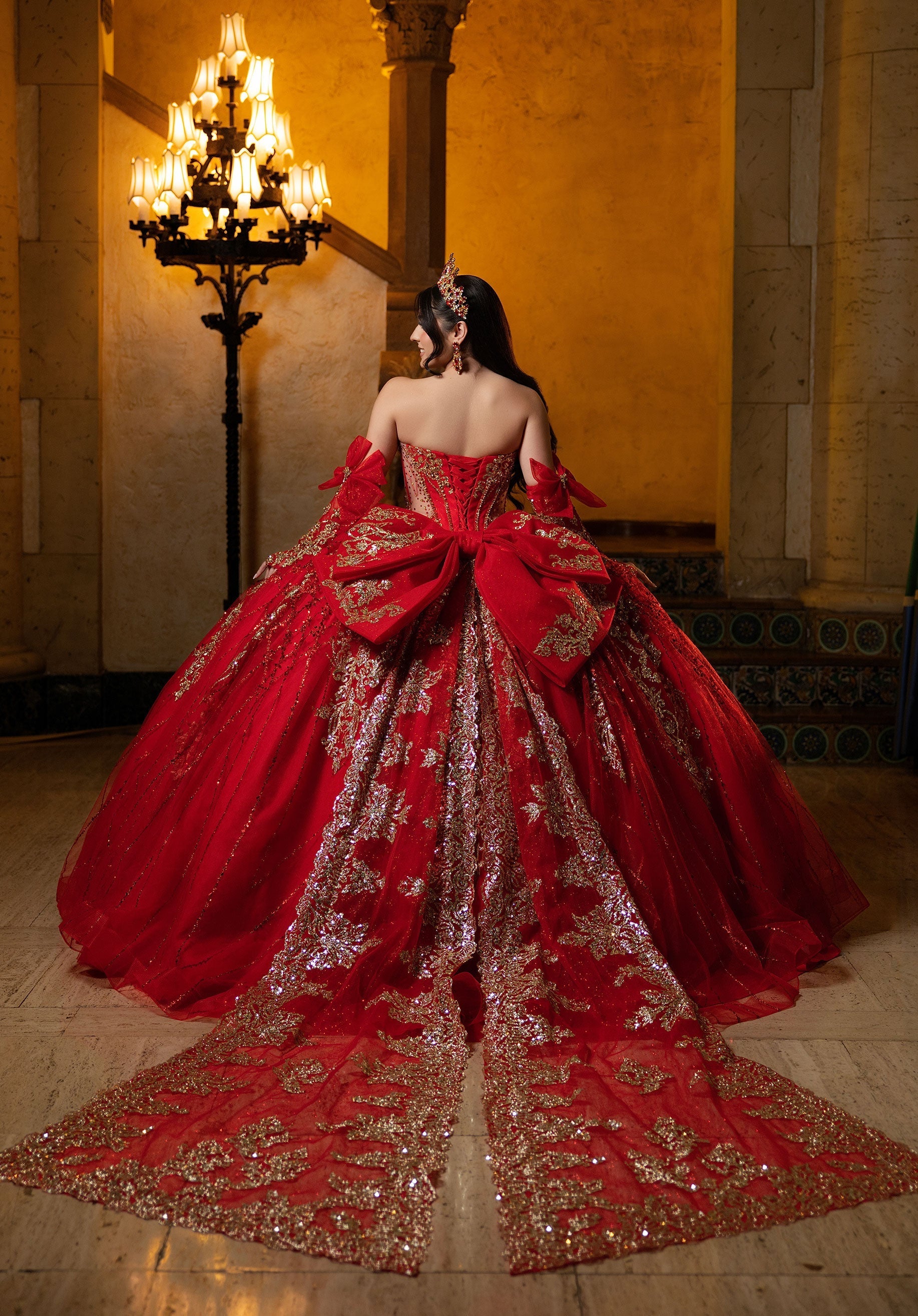 Sweetheart Floor-Length Tulle Quinceanera Ball Gown MGNY 4080059
