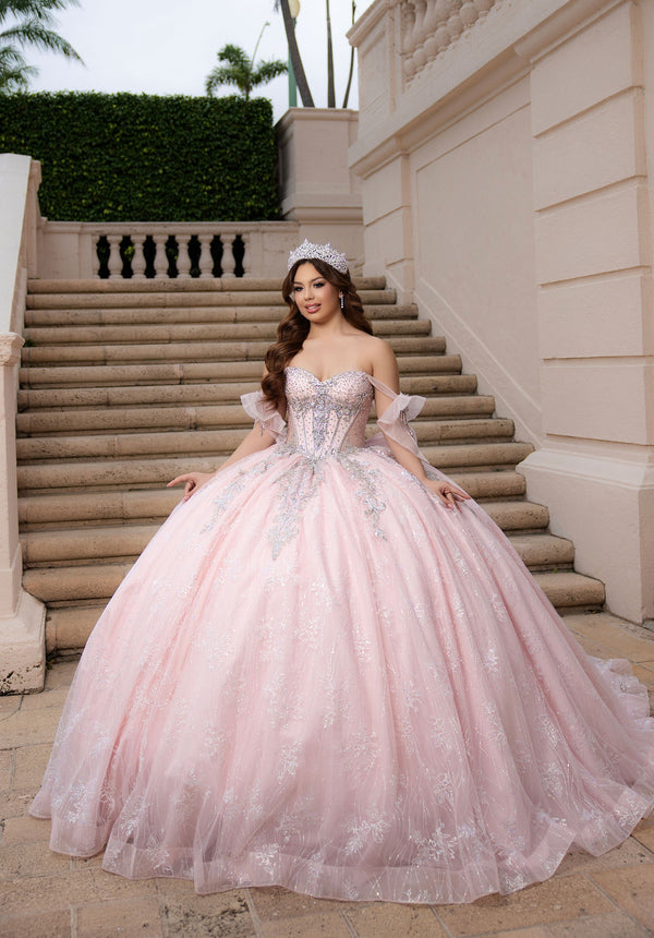 Sweetheart Floor-Length Tulle Quinceañera Ball Gown MGNY 4080060